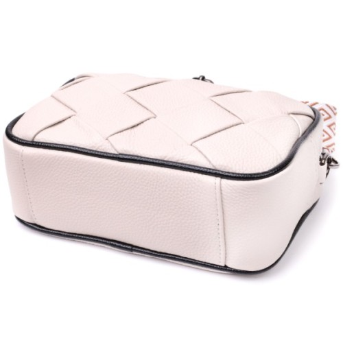 Сумка Vintage З натуральної шкіри Біла (22407)