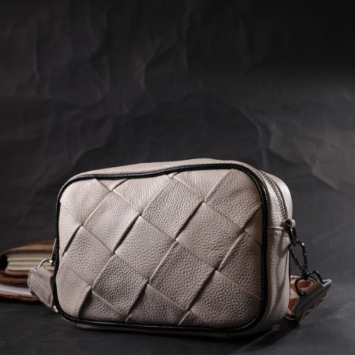 Сумка Vintage З натуральної шкіри Біла (22407)