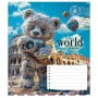 Зошит Школярик The World of Bears 12 аркушів клітинка (012-3443K)