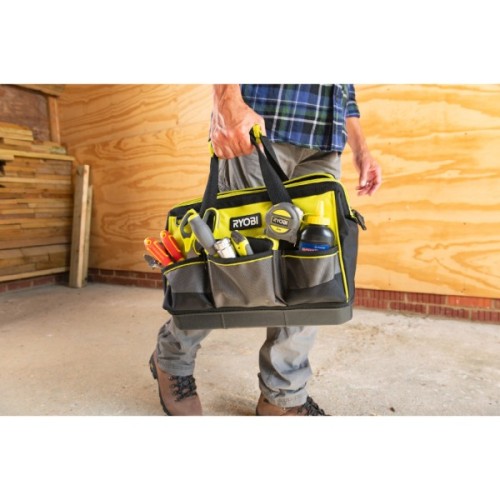 Сумка для інструмента Ryobi RSSSTB1, 22л, жорстка конструкція, поліестер, 20.5х38х29см (5132005338)