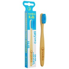 Дитяча зубна щітка Nordics Baby Moso з бамбука, блакитна (3800500324043)