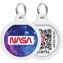 Адресник для тварин WAUDOG Smart ID з QR паспортом "NASA21", коло 25 мм (0625-0148)
