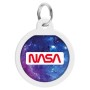 Адресник для тварин WAUDOG Smart ID з QR паспортом "NASA21", коло 25 мм (0625-0148)