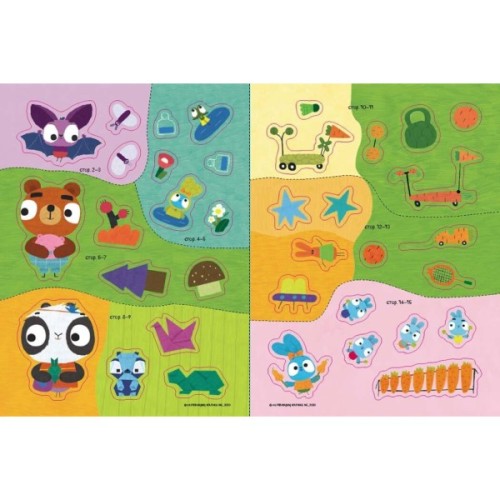 Книга Наліпкоманія. Хоробрі Зайці. Чарівний світ Ранок (9789667515720)