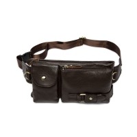 Сумка Vintage Поясна чоловіча Коричнева (14747)