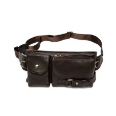 Сумка Vintage Поясна чоловіча Коричнева (14747)