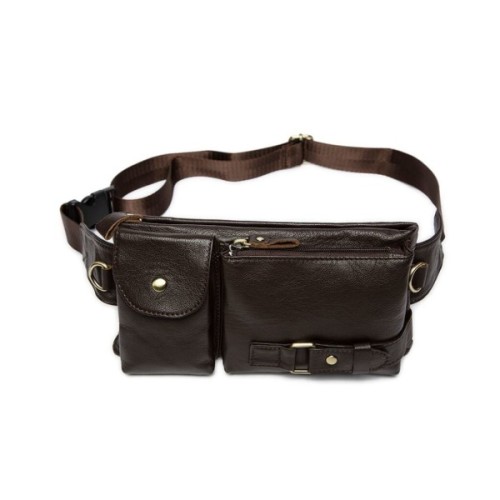 Сумка Vintage Поясна чоловіча Коричнева (14747)