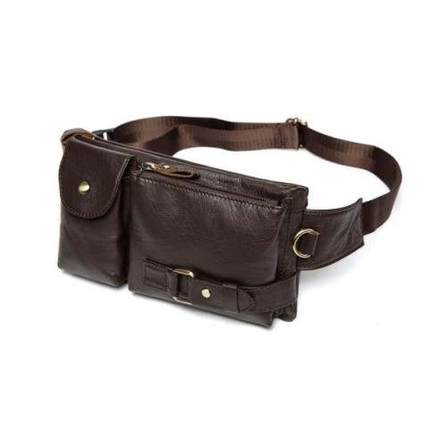Сумка Vintage Поясна чоловіча Коричнева (14747)