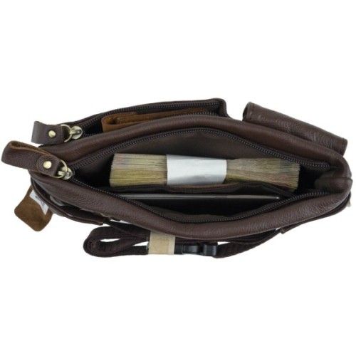Сумка Vintage Поясна чоловіча Коричнева (14747)