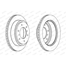 Гальмівний диск FERODO DDF1385C