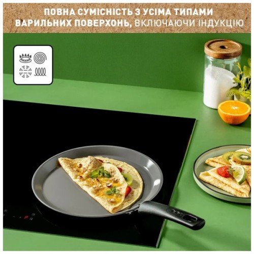 Сковорода Tefal Renewal для млинців 25см чорна (C4283873)