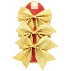 Прикраса декоративна Chomik банти текстиль, 3 шт, золоті (5900779853768_1)