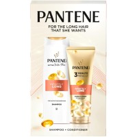 Набір косметики Pantene Pro-V Нескінченно довге Шампунь 400 мл + Бальзам-ополіскувач 220 мл (8006530042406)