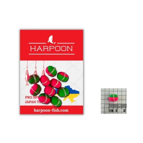 Бойл Harpoon МІНІ з резинкою Pop UP 9*8мм 10шт Конопля/Шовковиця (2700000046357)