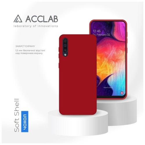 Чохол до мобільного телефона ACCLAB SoftShell Samsung Galaxy A50 Red (1283126560620)