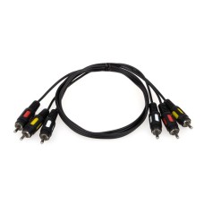 Кабель мультимедійний 3xRCA M to 3xRCA M 1.8m Atcom (10711)