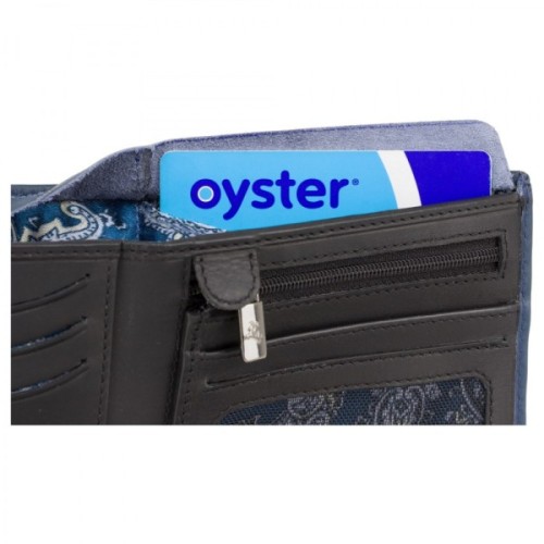 Гаманець Visconti VSL33 TAP-N-GO з RFID Steel Blue-Black (VSL33 BL/BLK)