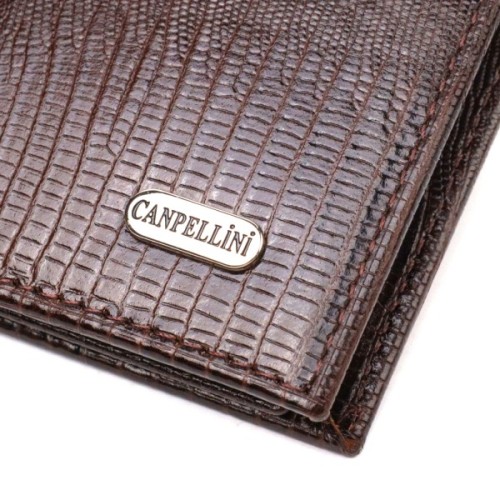 Портмоне Canpellini З натуральної шкіри Коричневе (21869)