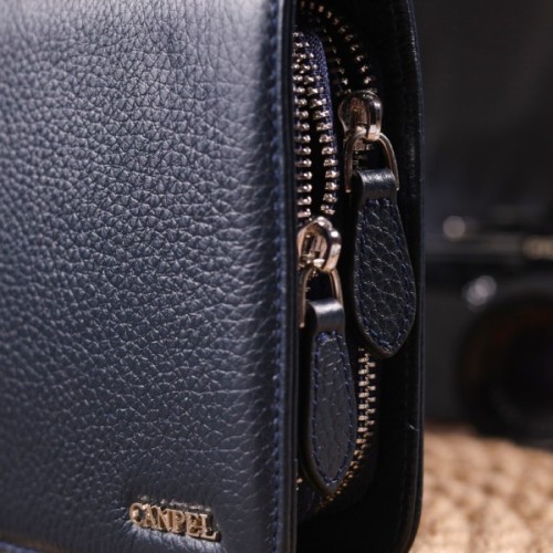 Сумка Canpellini З натуральної шкіри Синя (21568)