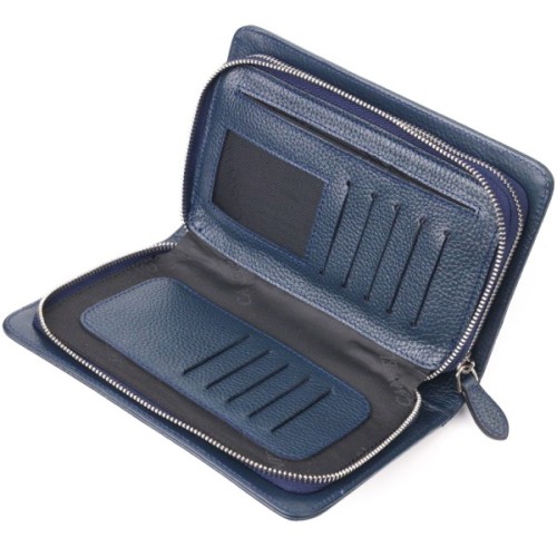 Сумка Canpellini З натуральної шкіри Синя (21568)