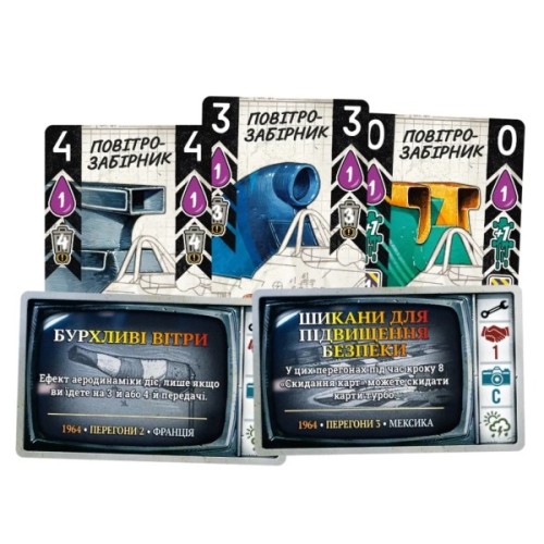 Настільна гра Lord of Boards Турбо: Дощі та грози (Heat: Heavy Rain) (укр.) доповнення (LOB2336UA)