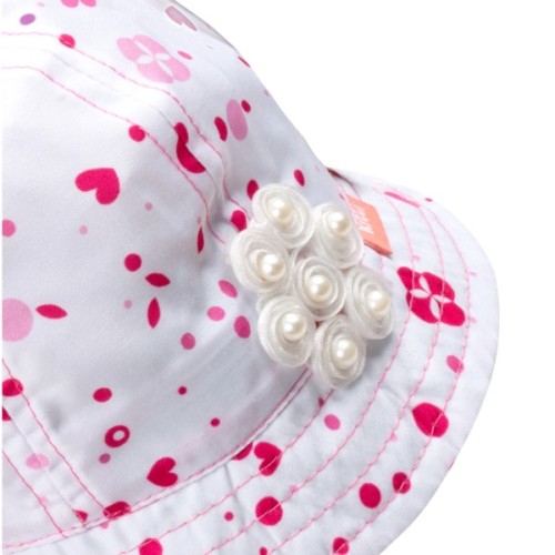 Панама дитяча Kitti у горошок (Y8120-2-46G-white)