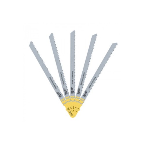 Полотно Milwaukee для лобзика T101BR, 105 мм/ крок зуба 2,5 мм, 5шт, зворотній різ (4932348072)