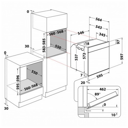 Духова шафа Whirlpool WOI5S8HM2SBA