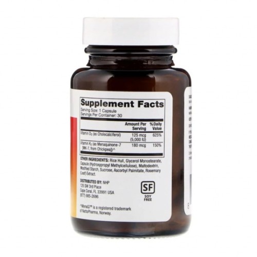 Вітамін Dr. Mercola Вітаміни D3 і K2, Vitamins D3 & K2, 30 капсул (MCL-01691)