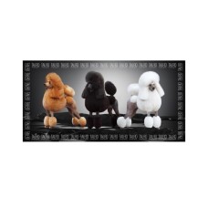 Рушник для тварин Tauro Pro Line з мікрофібри високопоглинаючий з пуделями 80x160 см (TPLRAN70318)