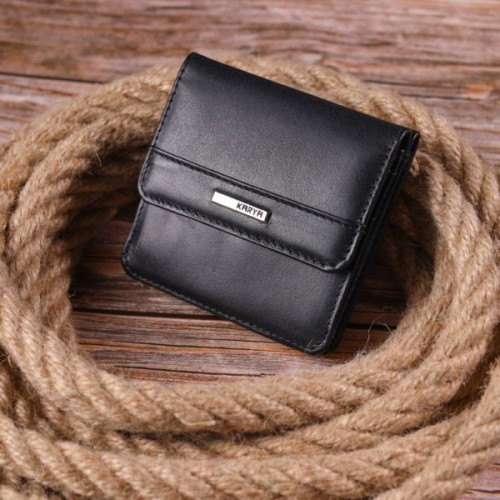 Гаманець Karya З натуральної шкіри Чорний (21432)