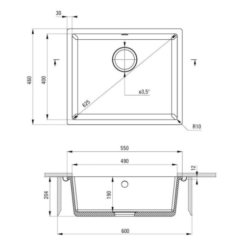 Мийка кухонна Deante Corda (ZQA N10C)