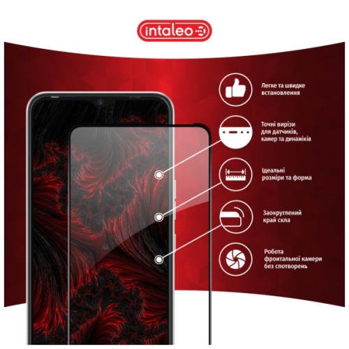 Скло захисне Intaleo Full Glue Tecno Spark 8C Black (1283126542480)