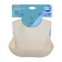 Нагрудничок Canpol babies силіконовий з кишенькою, кремовий (51/030_cre)