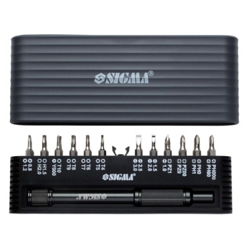 Набір викруток Sigma з бітами 1/4 "24шт CrV для мобільних телефонів (пласт кейс) (4003251)