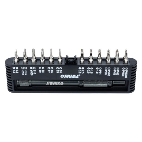 Набір викруток Sigma з бітами 1/4 "24шт CrV для мобільних телефонів (пласт кейс) (4003251)