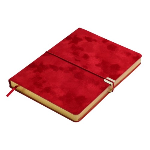 Тижневик Buromax недатований VELOUR, A5, червоний, штуч.шкіра, 336 сторінок (BM.20770-05)