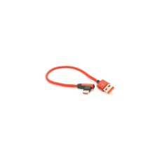 Дата кабель USB 2.0 AM to USB-C 0.25m QC3.0 PD 90° corner braided red Voltronic (YT-USB-TypeC-2.0m/R)