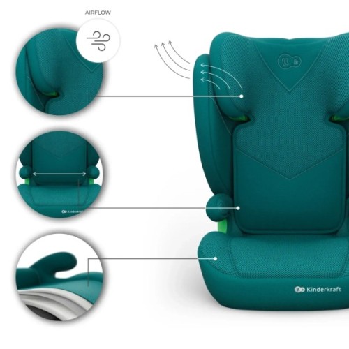 Автокрісло Kinderkraft Junior Fix 2 Plus i-Size Green (KCJUFI20GREPL0N) (5902533931163)