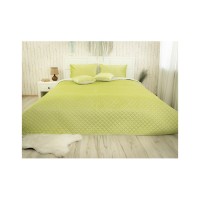 Покривало Руно Olive Green ромб велюр 180х220 (340.55_Olive Green ромб)