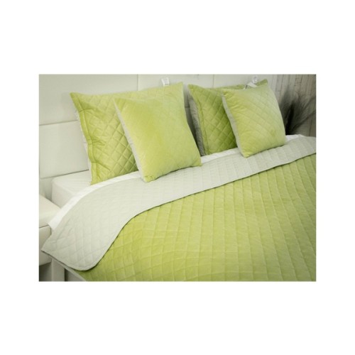 Покривало Руно Olive Green ромб велюр 180х220 (340.55_Olive Green ромб)