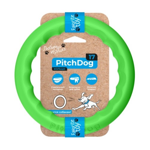 Іграшка для собак Collar PitchDog Кільце для апортування 17 см салатове (62365)