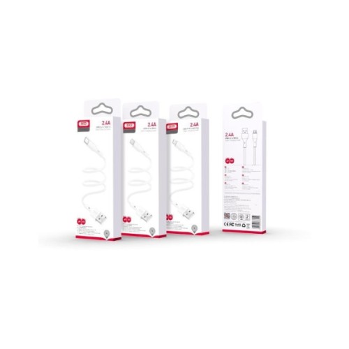 Дата кабель USB 2.0 AM to Micro 5P 1.0m 2.4A XO (CB-23UM)