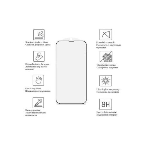 Скло захисне Drobak Samsung Galaxy S25 Plus Black (383885)