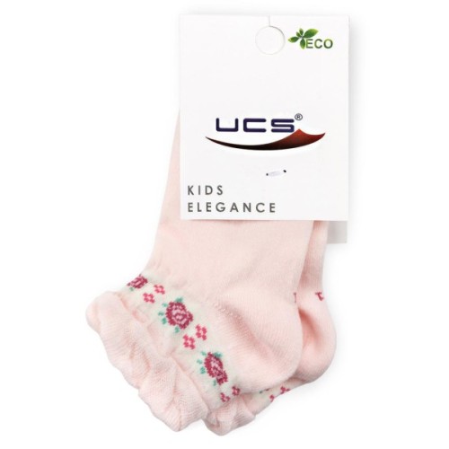 Шкарпетки дитячі UCS Socks з квіточками (M0C0101-1186-7G-pink)
