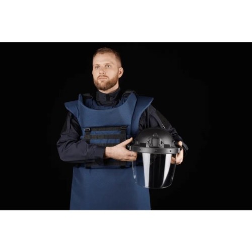 Протиуламковий комплект Ukrainian Armor Humanitarian Demining Apron, клас захисту ДСТУ 2, розмір S-M, синій (HDASMBLUE2)