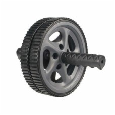 Ролик для преса LiveUp Exercise Wheel 18 см чорний, сірий LS3160B (6951376107272)