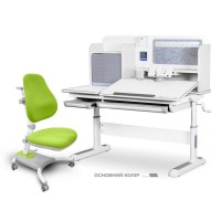 Парта з кріслом Mealux Winnipeg Multicolor + Omega (BD-630 WG/G+Y-220 KZ)