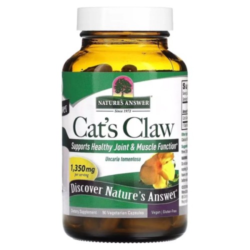 Трави Nature's Answer Котячий кіготь, 1350 мг, Cat's Claw, 90 вегетаріанських капсул (NTA-16146)