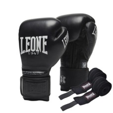 Боксерські рукавички Leone GN111 The Greatest Black 14 унцій (GN111_Black_14oz)